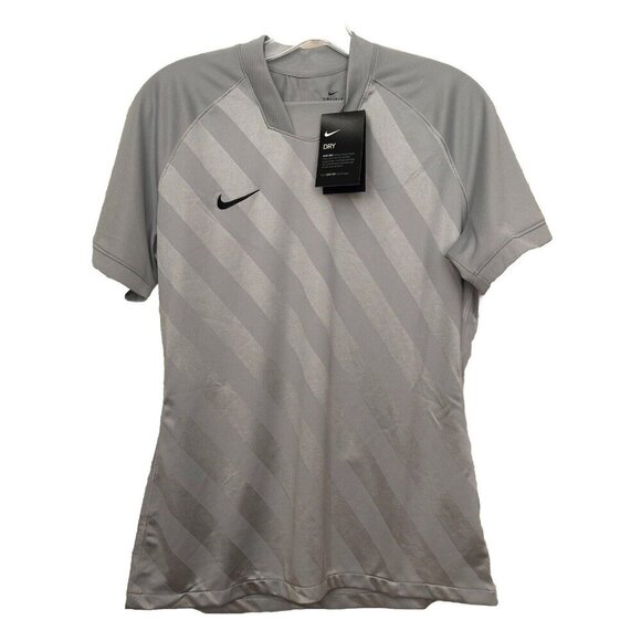 NEW Nike Womens Size Large (L) Dri-FIT Strike Soccer Shirt Gray - Picture 1 of 6
